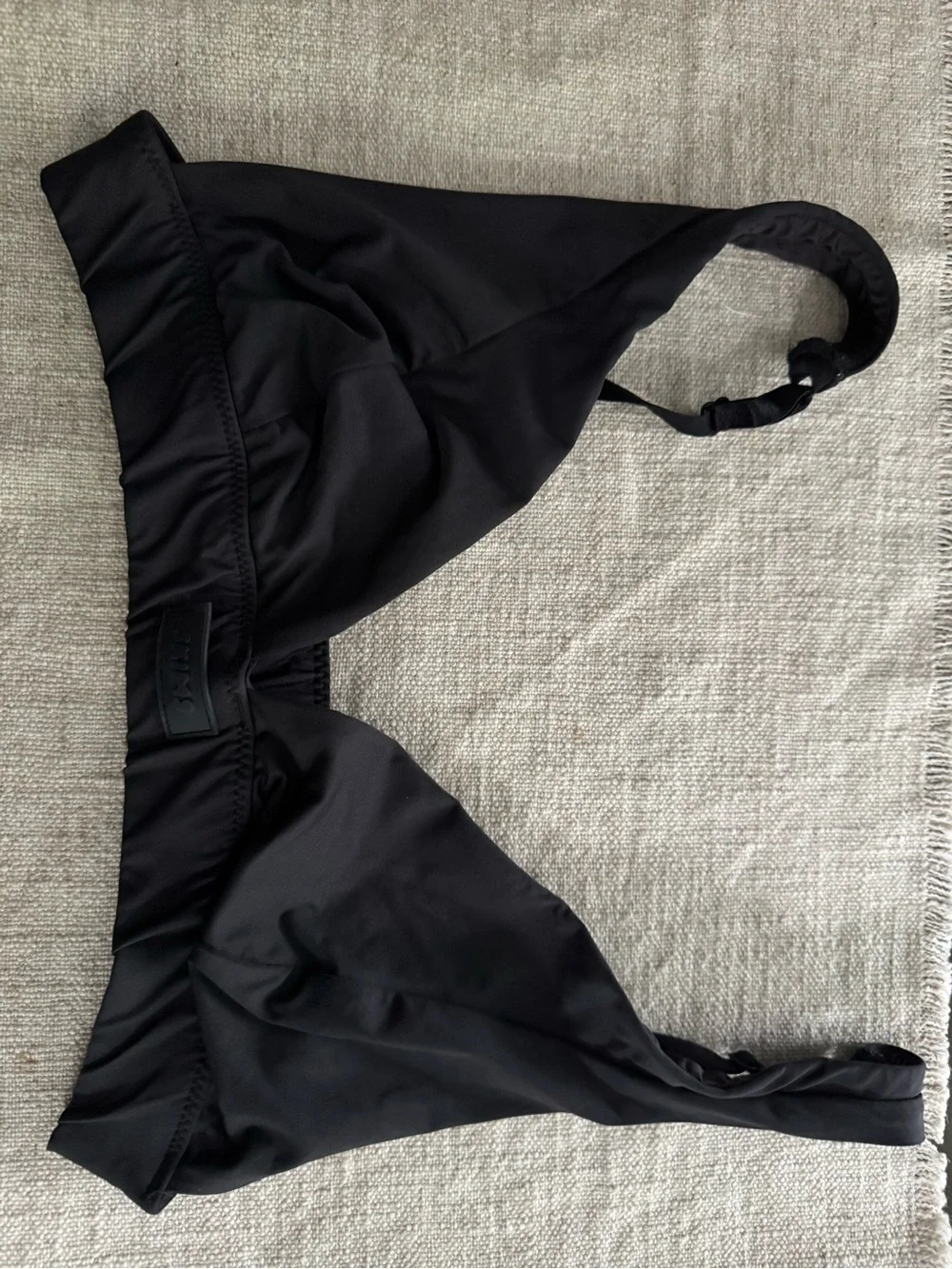SKIMS Black Triangle Bikini Top